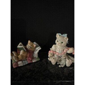 Cat Reading Figurine "The Older You Get" Resin Decor